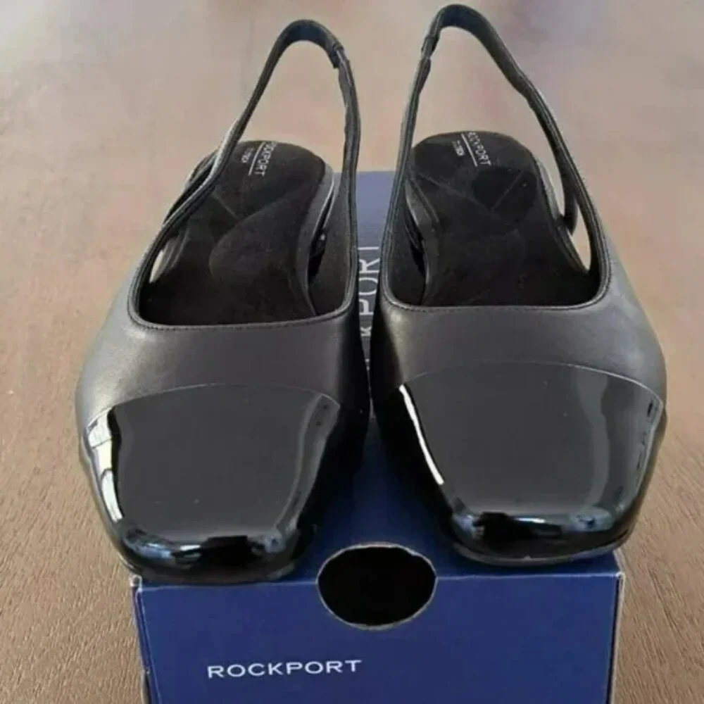 Rockport Sagey Slingback Ballet Flats - Color: Black - Size: 7.5 Wide - Picture 3 of 10